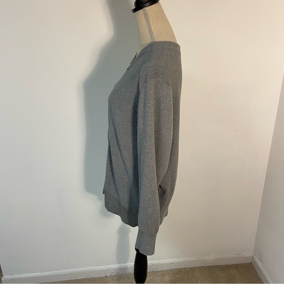 Lands’ End Women’s Sweater Cardigan Full Zip Cotton Blend 1X - Picture 2 of 13